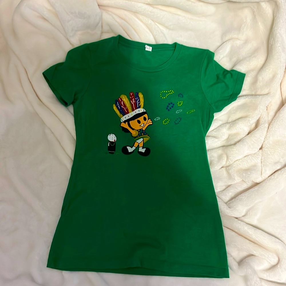 Women’s Next Level Brand Rosenberg Girl Mardi Gras T-Shirt - Size Small